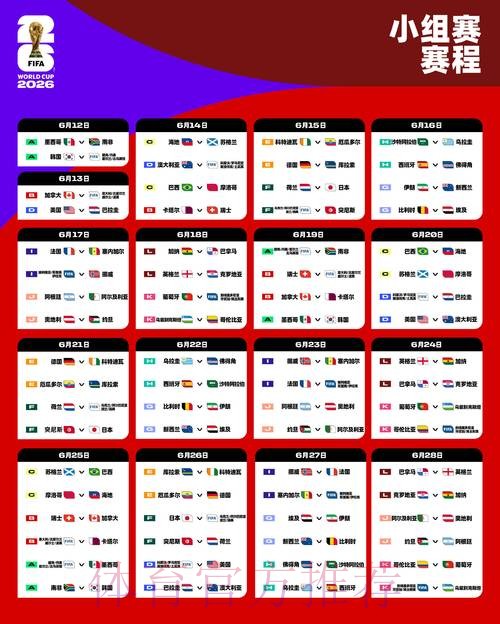 2026世界杯比赛时间高清版赛事详情免费观看